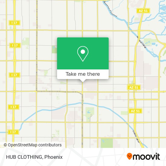HUB CLOTHING map