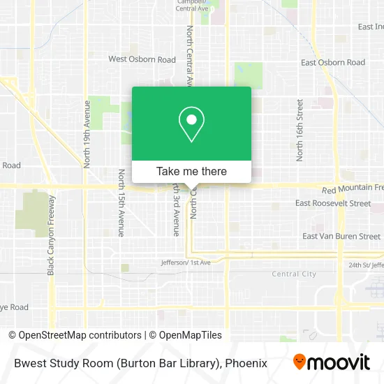 Bwest Study Room (Burton Bar Library) map