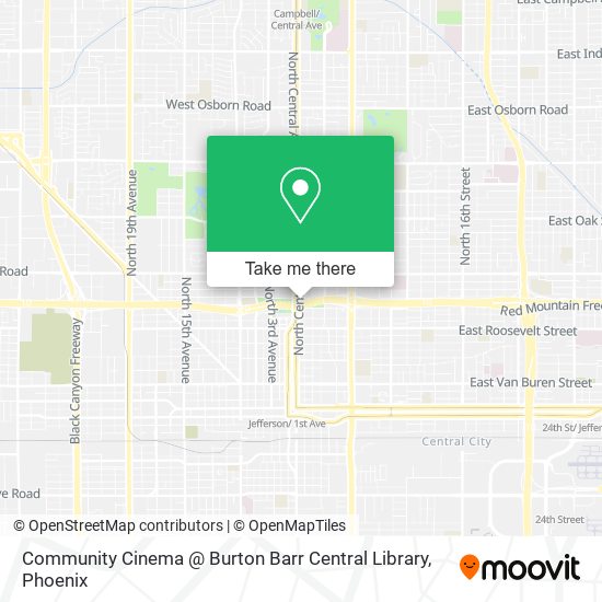 Community Cinema @ Burton Barr Central Library map