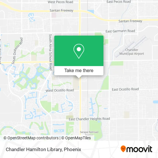 Chandler Hamilton Library map