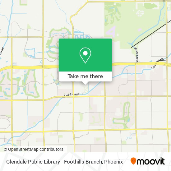 Mapa de Glendale Public Library - Foothills Branch