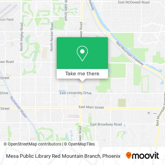 Mapa de Mesa Public Library Red Mountain Branch