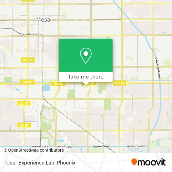 User Experience Lab map