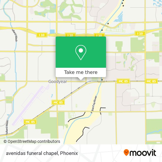 Mapa de avenidas funeral chapel