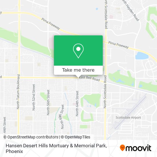 Hansen Desert Hills Mortuary & Memorial Park map