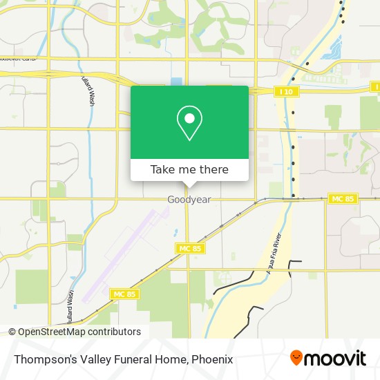 Thompson's Valley Funeral Home map