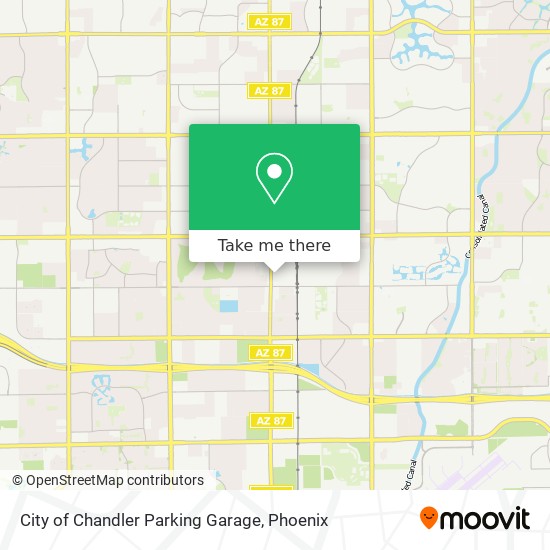 Mapa de City of Chandler Parking Garage