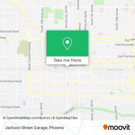 Mapa de Jackson Street Garage