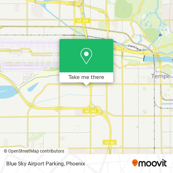 Blue Sky Airport Parking map