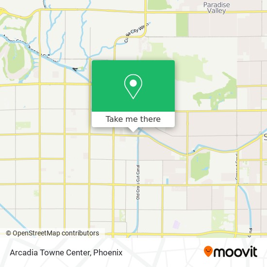 Mapa de Arcadia Towne Center