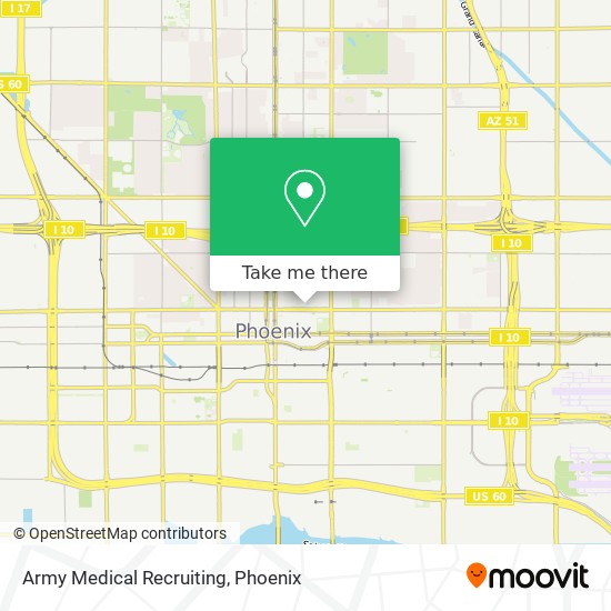 Army Medical Recruiting map