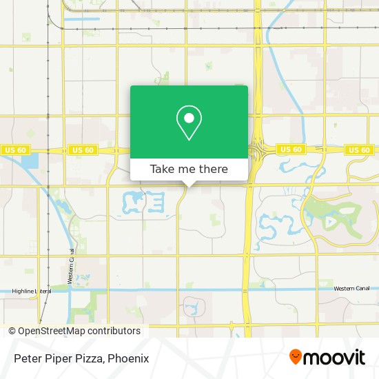 Peter Piper Pizza map