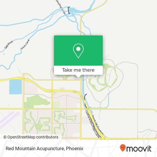 Red Mountain Acupuncture map
