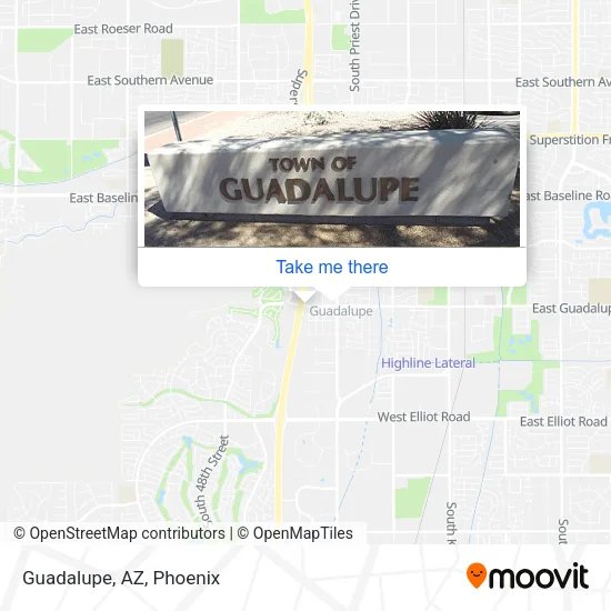 Guadalupe, AZ map
