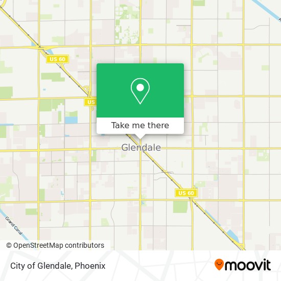City of Glendale map