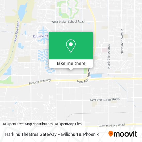 Harkins Theatres Gateway Pavilions 18 map