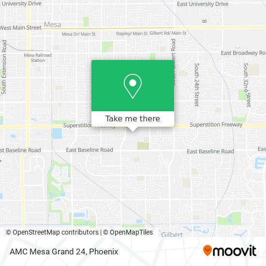AMC Mesa Grand 24 map