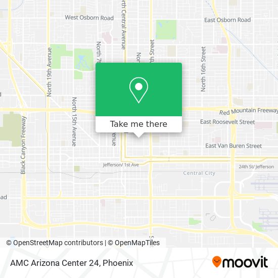 Mapa de AMC Arizona Center 24