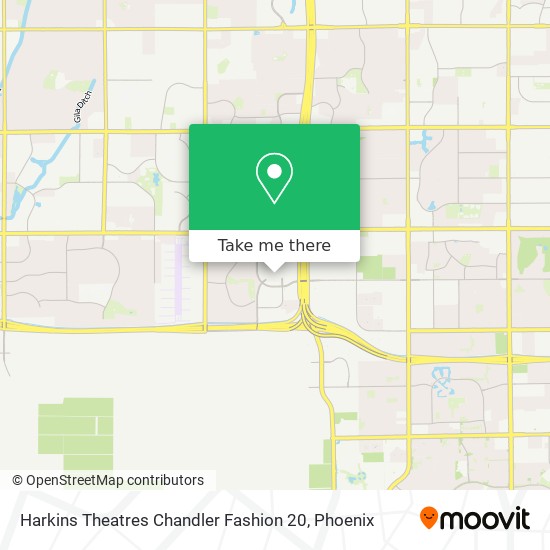 Mapa de Harkins Theatres Chandler Fashion 20