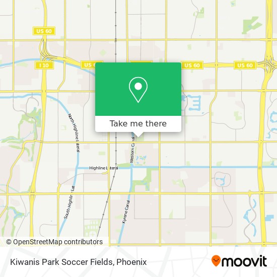 Kiwanis Park Soccer Fields map