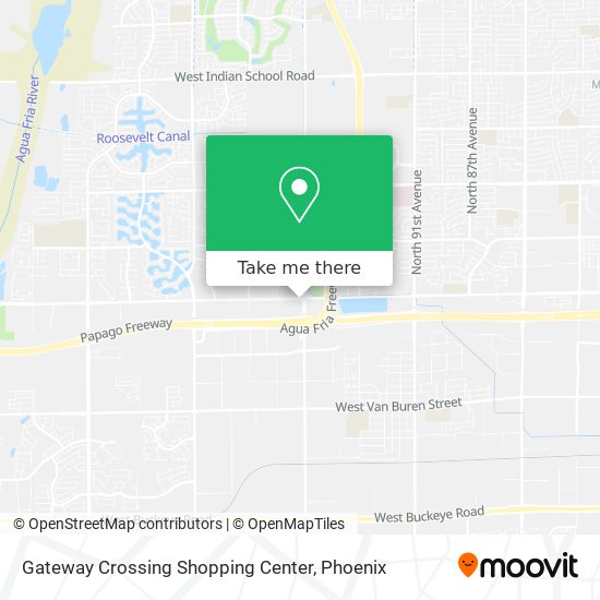 Gateway Crossing Shopping Center map