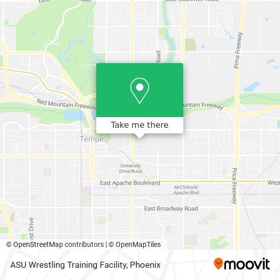 ASU Wrestling Training Facility map