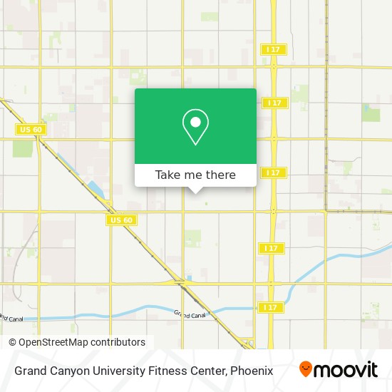 Mapa de Grand Canyon University Fitness Center