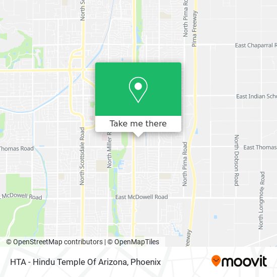 Mapa de HTA - Hindu Temple Of Arizona