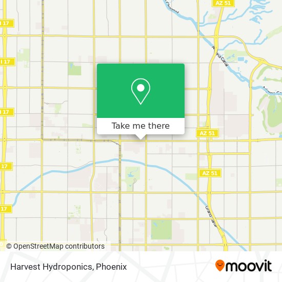 Mapa de Harvest Hydroponics