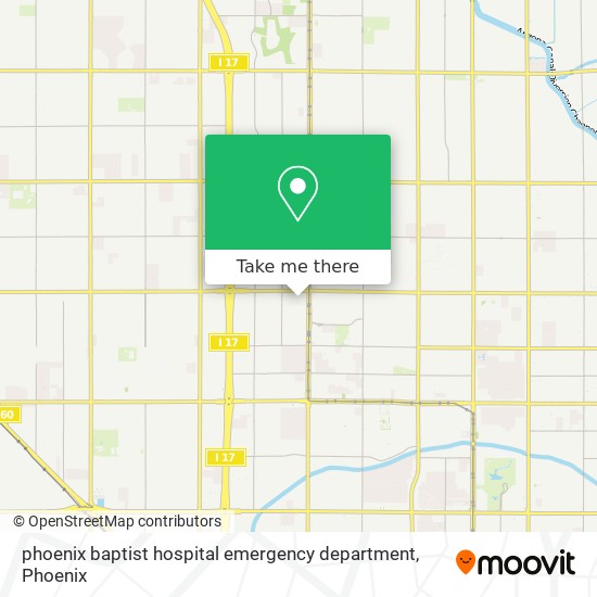 phoenix baptist hospital emergency department map