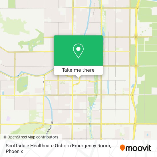 Mapa de Scottsdale Healthcare Osborn Emergency Room