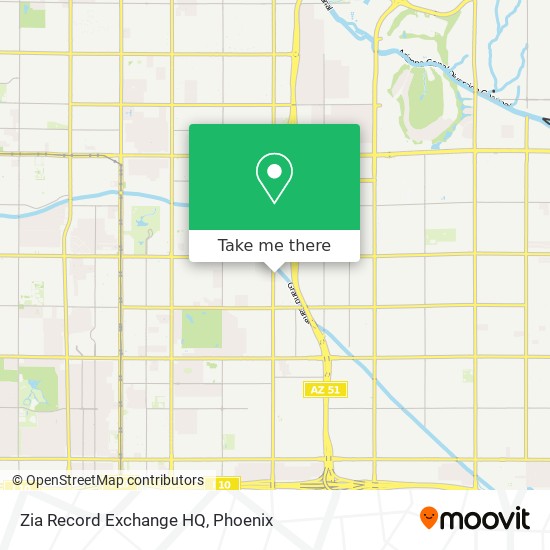 Zia Record Exchange HQ map