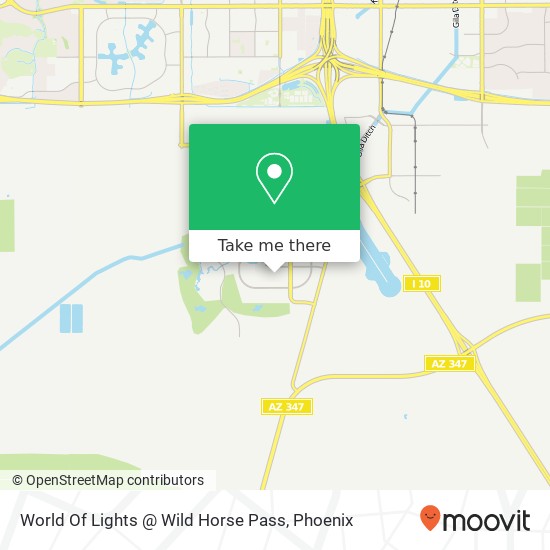 World Of Lights @ Wild Horse Pass map