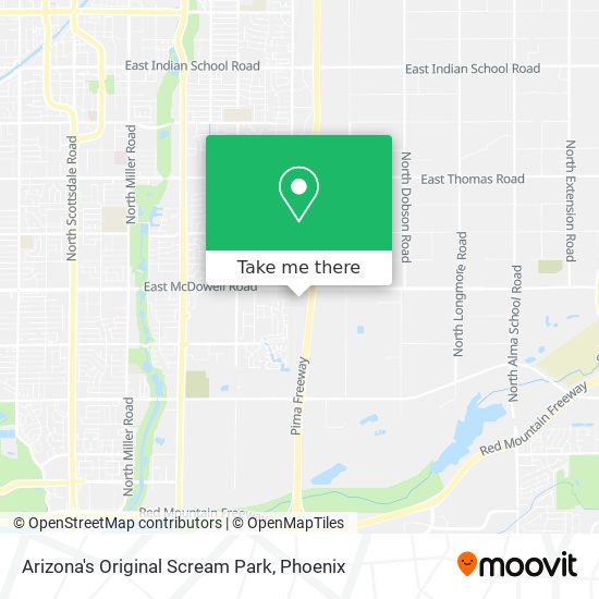 Arizona's Original Scream Park map