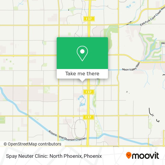 Spay Neuter Clinic: North Phoenix map