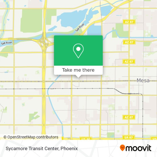 Mapa de Sycamore Transit Center