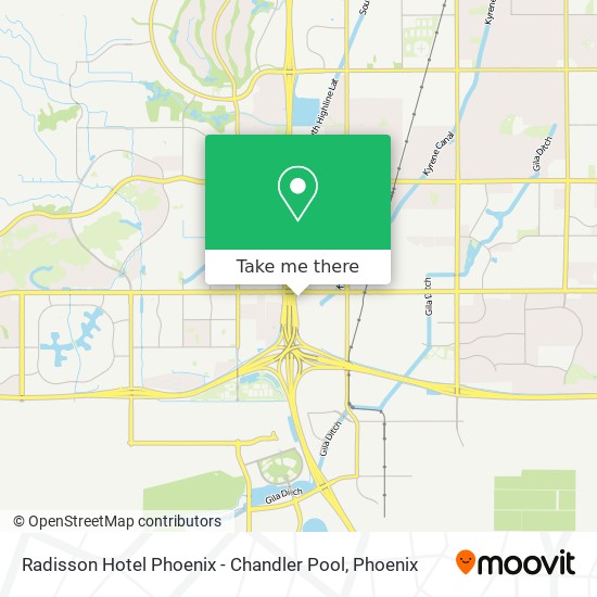 Radisson Hotel Phoenix - Chandler Pool map