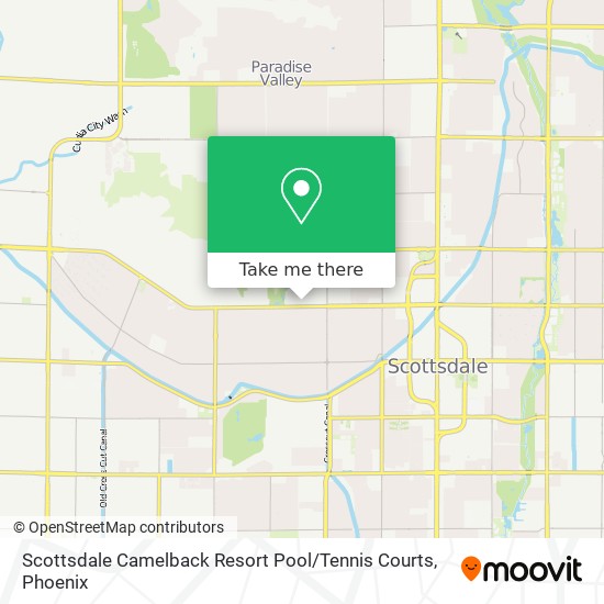 Scottsdale Camelback Resort Pool / Tennis Courts map