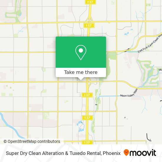 Mapa de Super Dry Clean Alteration & Tuxedo Rental