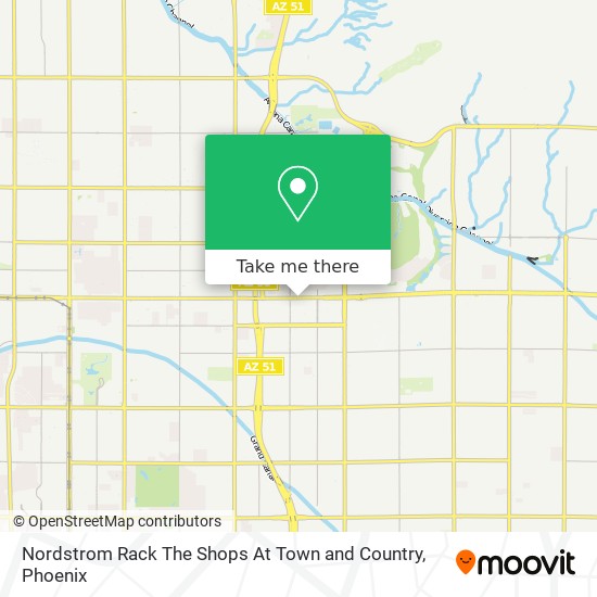 Mapa de Nordstrom Rack The Shops At Town and Country