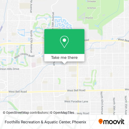 Mapa de Foothills Recreation & Aquatic Center