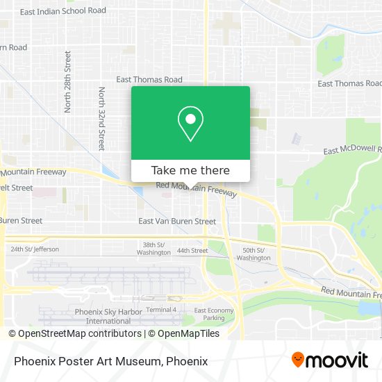 Phoenix Poster Art Museum map