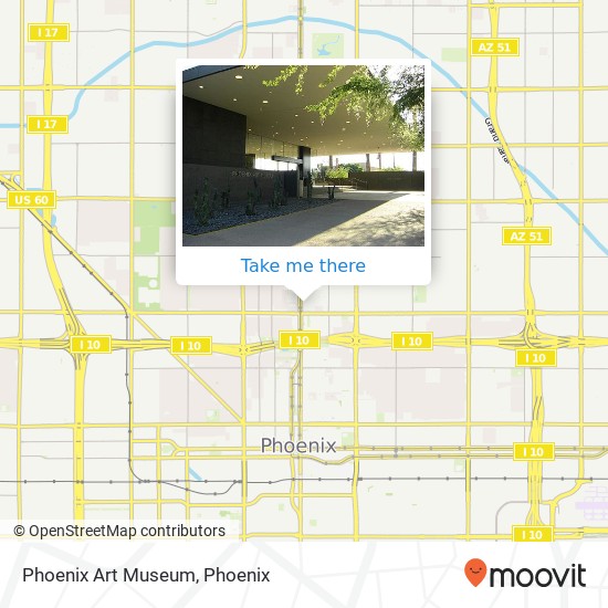 Phoenix Art Museum map