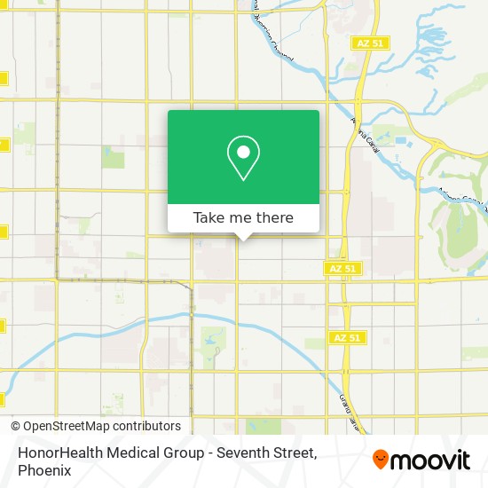 HonorHealth Medical Group - Seventh Street map