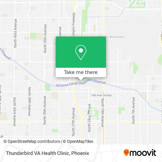 Thunderbird VA Health Clinic map