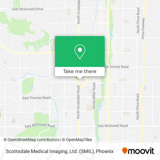 Mapa de Scottsdale Medical Imaging, Ltd. (SMIL)