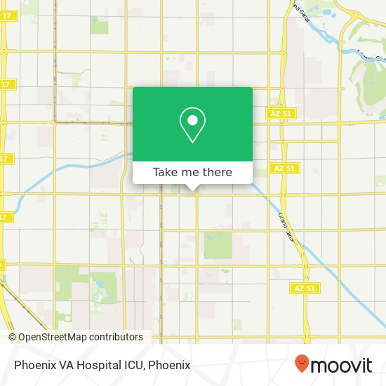 Phoenix VA Hospital ICU map