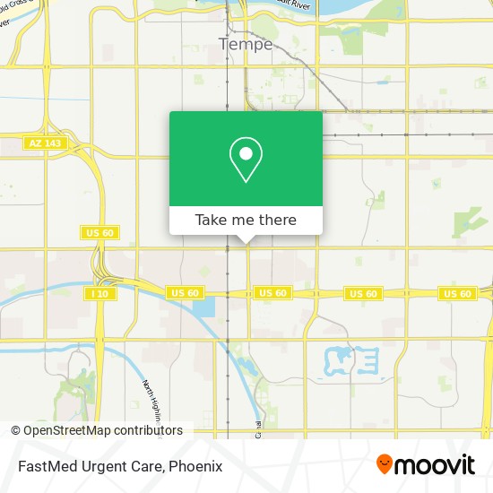 FastMed Urgent Care map