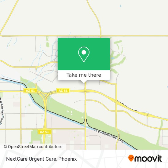 NextCare Urgent Care map