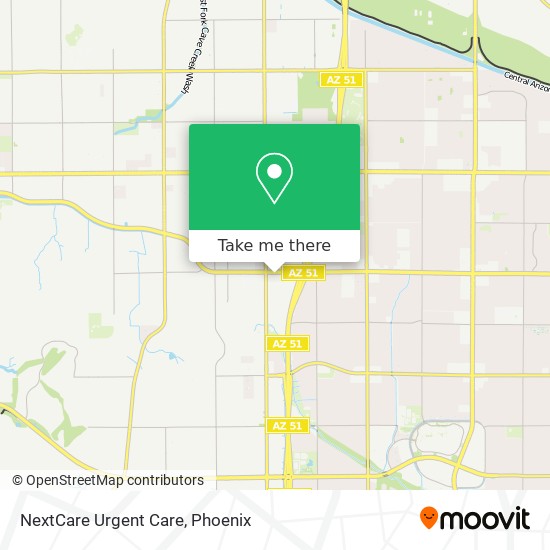 NextCare Urgent Care map